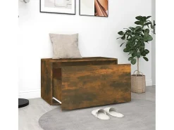 Banco corredor 80x40x45 cm derivados de madeira carvalho fumado PT313485^ Móvel De Arrumação|Sapateira
