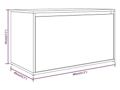 vidaxl Banco corredor 80x40x45 cm derivados de madeira sonoma^ Móvel De Arrumação|Sapateira