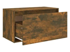 Outlet vidaxl Banco corredor 80x40x45 cm derivados de madeira carvalho fumado Natural claro