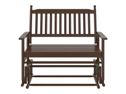 Poltrona*vidaxl Banco de baloiçar 118x70x104,5 cm madeira de choupo maciça Natural claro
