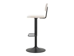New BANCO DE BAR CLARO CM 41X47.5X85-106.5 (ASSENTO CM 61-83) Branco