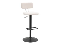 New BANCO DE BAR CLARO CM 41X47.5X85-106.5 (ASSENTO CM 61-83) Branco