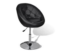 Online Banco de bar couro artificial PT269827 Preto