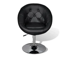 Online Banco de bar couro artificial PT269827 Preto