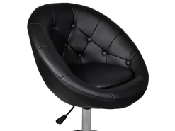 Online Banco de bar couro artificial PT269827 Preto