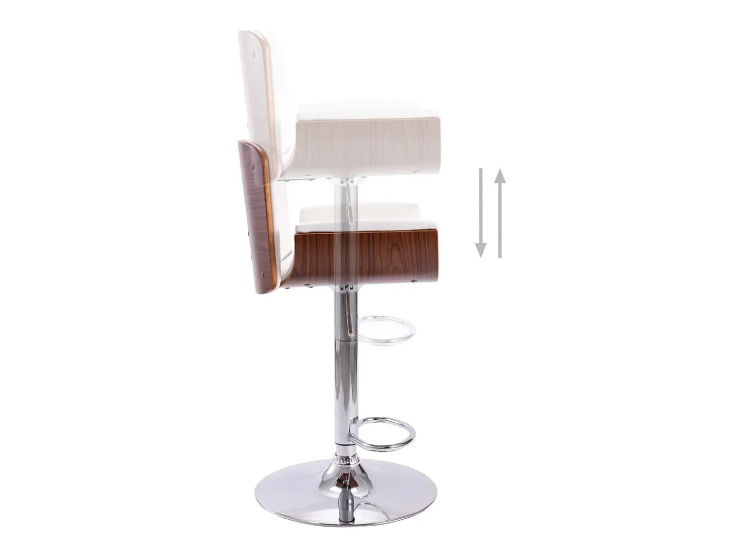 Banco|vidaxl Banco de bar couro artificial Branco