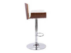 Banco|vidaxl Banco de bar couro artificial Branco