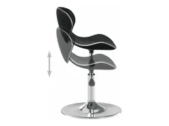 New vidaxl Banco de bar couro artificial Preto