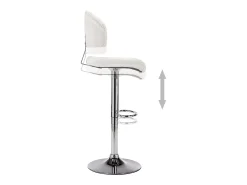 New vidaxl Banco de bar couro artificial Branco