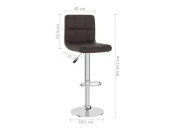 Banco|vidaxl Banco de bar couro artificial Castanho