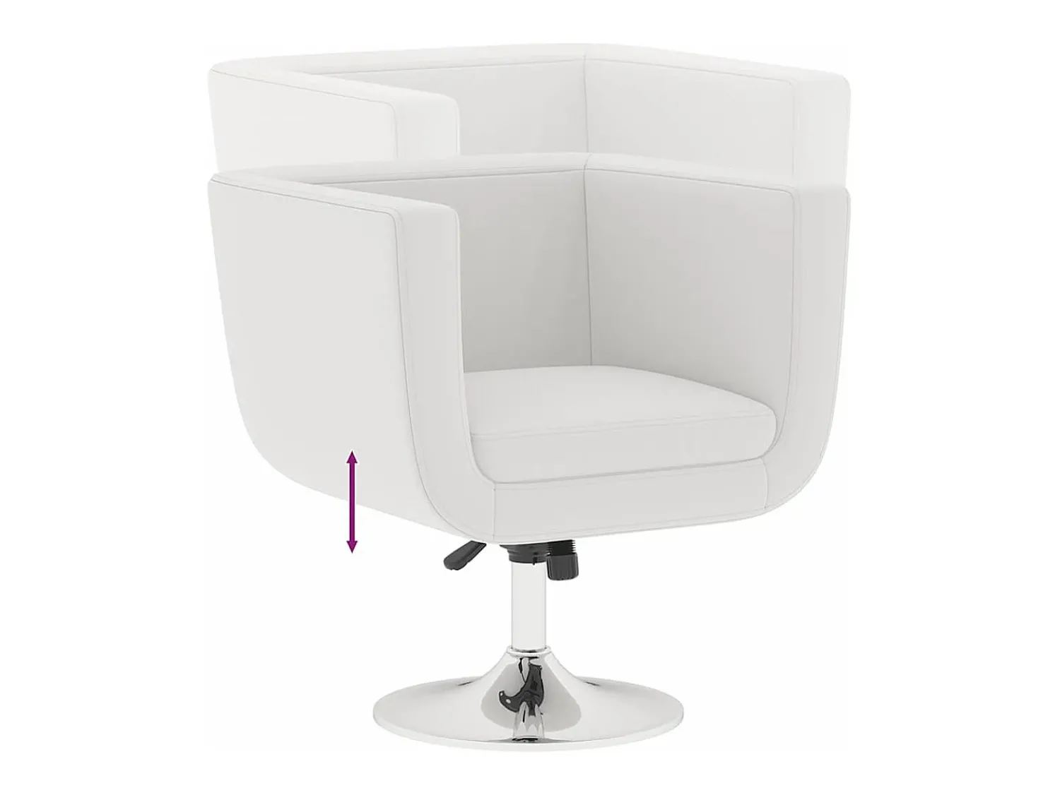 vidaxl Banco de bar couro artificial^ Poltrona