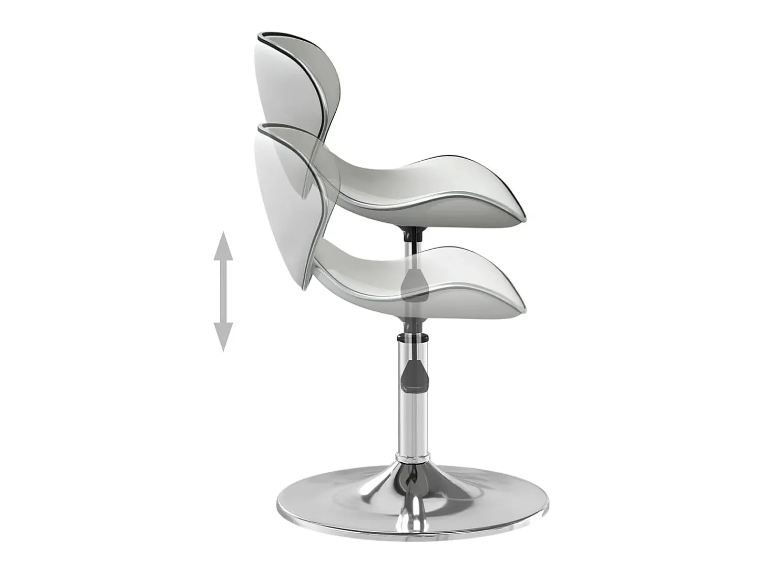 Banco|vidaxl Banco de bar couro artificial Branco