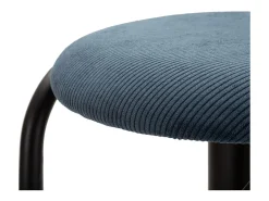 Banco* Banco De Bar Destiny Navy Com Altura Regulável Ø41x61 83 Cm Preto E Mauroferretti Azul