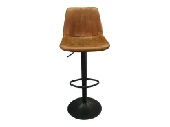 Sale Meublorama Banco de bar estilo vintage na cor conhaque. Coleção BELFAST. Castanho