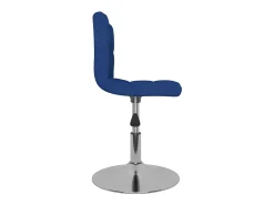 Banco|vidaxl Banco de bar giratório tecido Azul