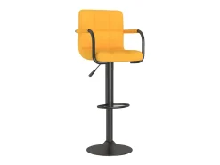 Sale vidaxl Banco de bar tecido mostarda Amarelo