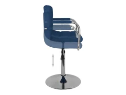 Hot vidaxl Banco de bar tecido Azul