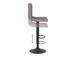 Banco*vidaxl Banco de bar tecido cinzento-acastanhado Taupe