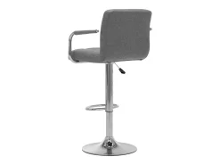 Online vidaxl Banco de bar tecido cinzento-claro Cinzento claro
