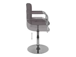 Banco*vidaxl Banco de bar tecido cinzento-acastanhado Taupe
