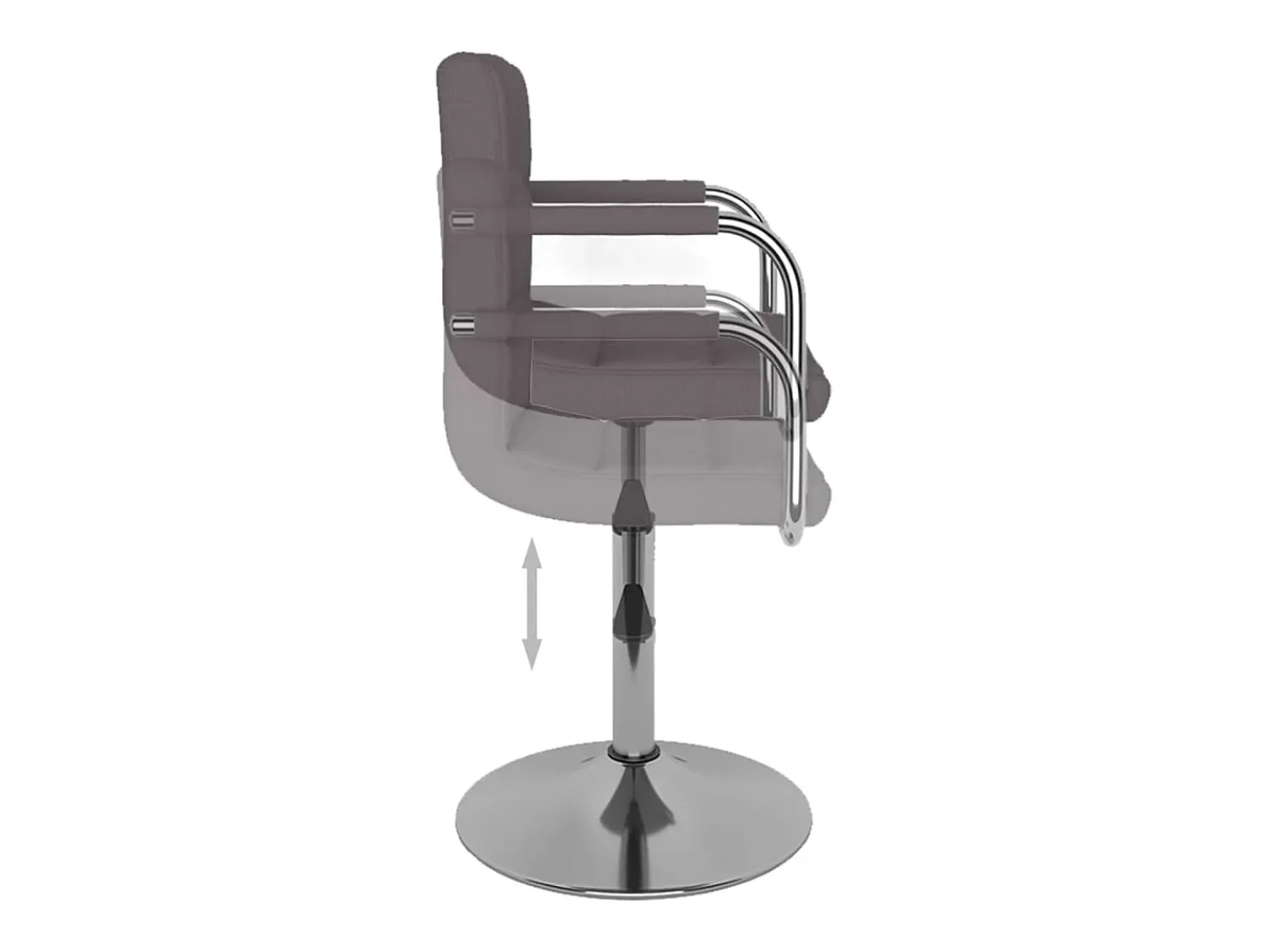 Banco*vidaxl Banco de bar tecido cinzento-acastanhado Taupe