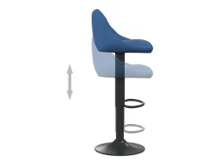 Outlet vidaxl Banco de bar veludo Azul