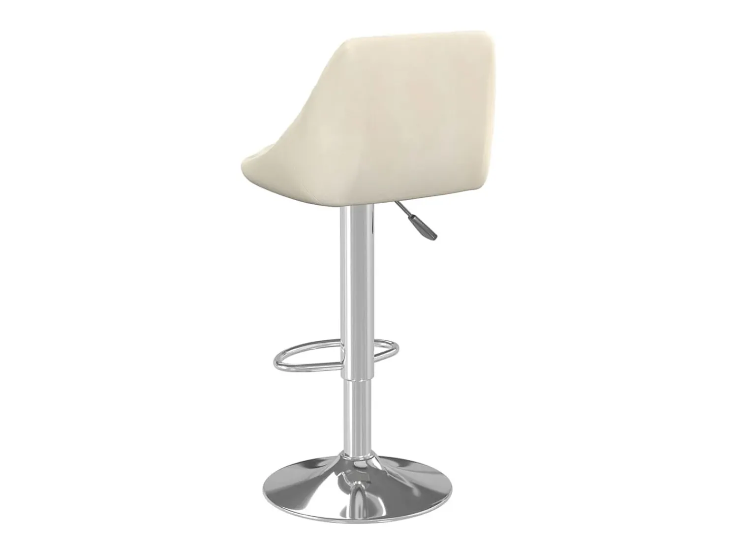 Discount vidaxl Banco de bar veludo cor Creme