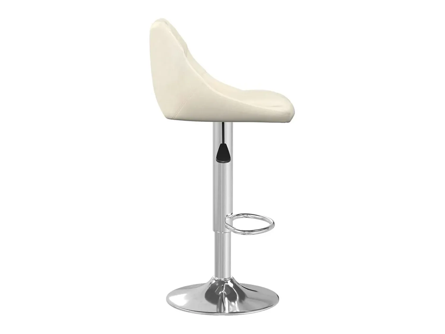 Discount vidaxl Banco de bar veludo cor Creme