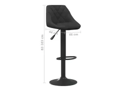 vidaxl Banco de bar veludo^ Banco