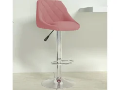 vidaxl Banco de bar veludo^ Banco