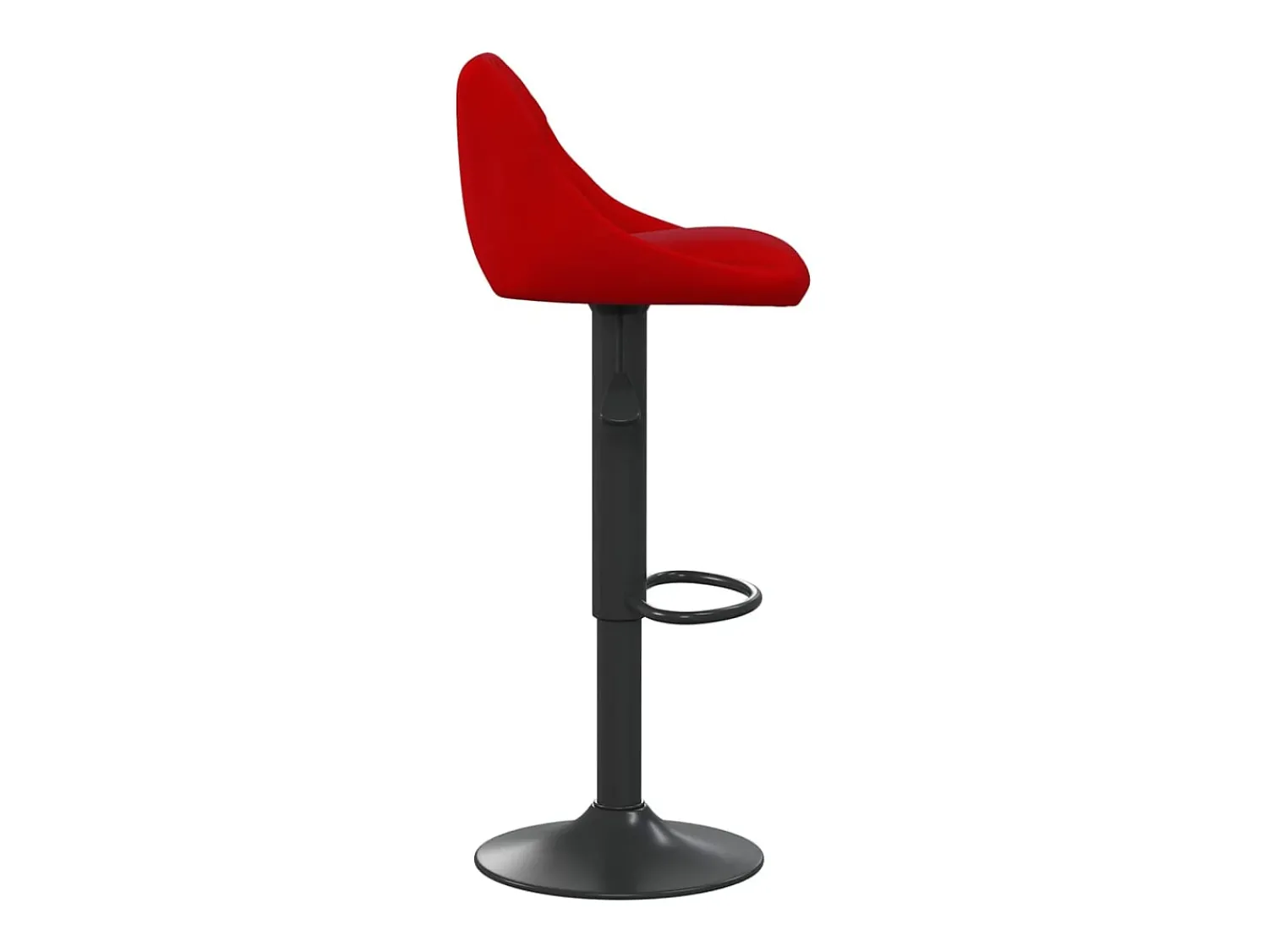 vidaxl Banco de bar veludo tinto^ Banco