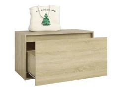 Banco de corredor 80x40x45 cm derivados madeira carvalho sonoma PT432533^ Móvel De Arrumação|Sapateira