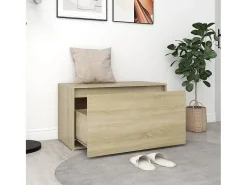 Banco de corredor 80x40x45 cm derivados madeira carvalho sonoma PT432533^ Móvel De Arrumação|Sapateira
