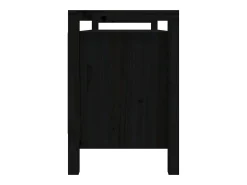 Móvel De Arrumação|Sapateira* Banco de corredor 110x40x60 cm madeira de pinho maciça PT809290 Preto