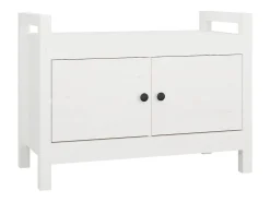 Banco de corredor 80x40x60 cm madeira de pinho maciça PT693254^ Móvel De Arrumação|Sapateira