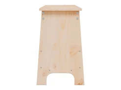 Móvel De Arrumação|Sapateira*vidaxl Banco de corredor 160x28x45 cm madeira maciça de pinho Castanho