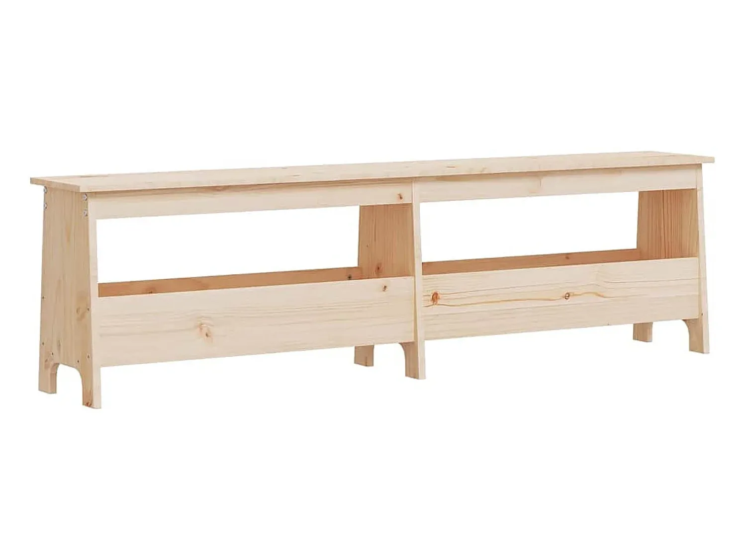 Móvel De Arrumação|Sapateira*vidaxl Banco de corredor 160x28x45 cm madeira maciça de pinho Castanho