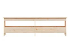 Móvel De Arrumação|Sapateira*vidaxl Banco de corredor 160x28x45 cm madeira maciça de pinho Castanho
