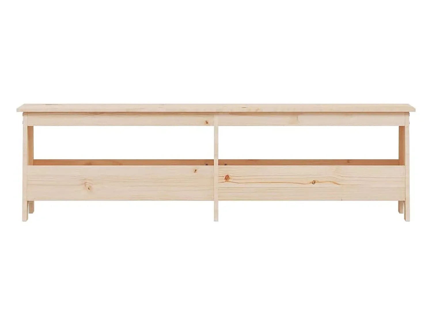 Móvel De Arrumação|Sapateira*vidaxl Banco de corredor 160x28x45 cm madeira maciça de pinho Castanho