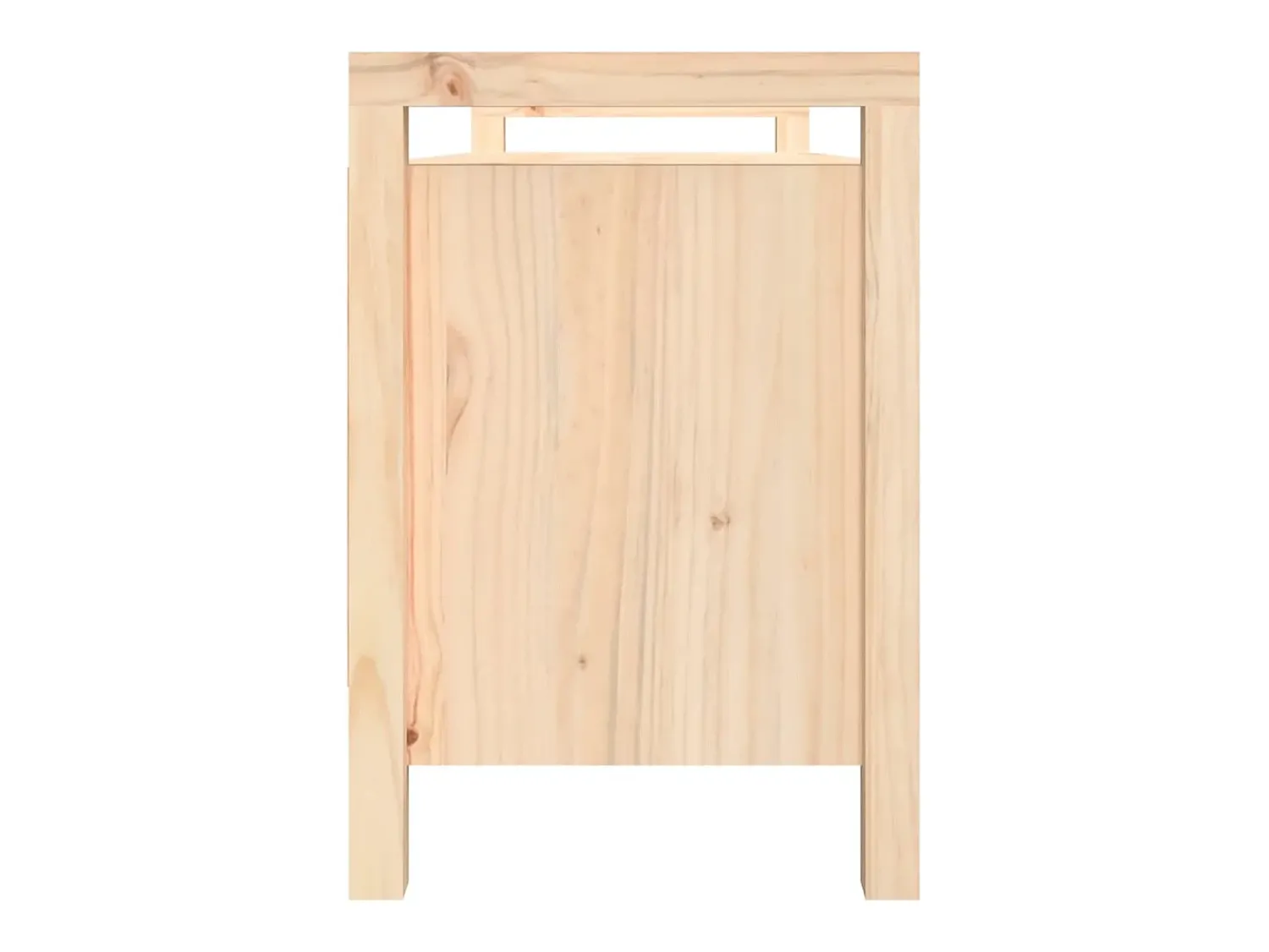 Móvel De Arrumação|Sapateira| Banco de corredor 110x40x60 cm madeira de pinho maciça PT962396 Castanho