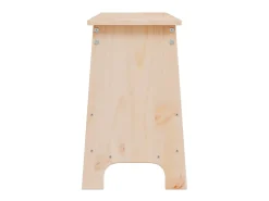 Móvel De Arrumação|Sapateira| Banco de corredor 160x28x45 cm madeira de pinho maciça PT757892 Castanho