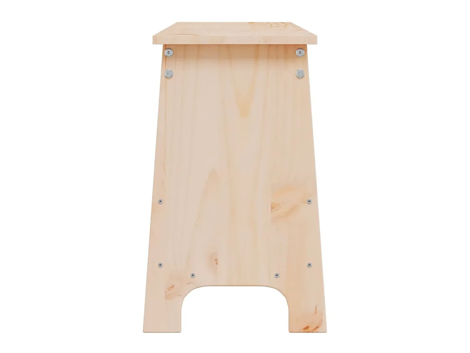 Móvel De Arrumação|Sapateira| Banco de corredor 160x28x45 cm madeira de pinho maciça PT757892 Castanho
