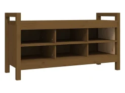 New Banco de corredor 110x40x60 cm pinho maciço mel PT723669 Castanho