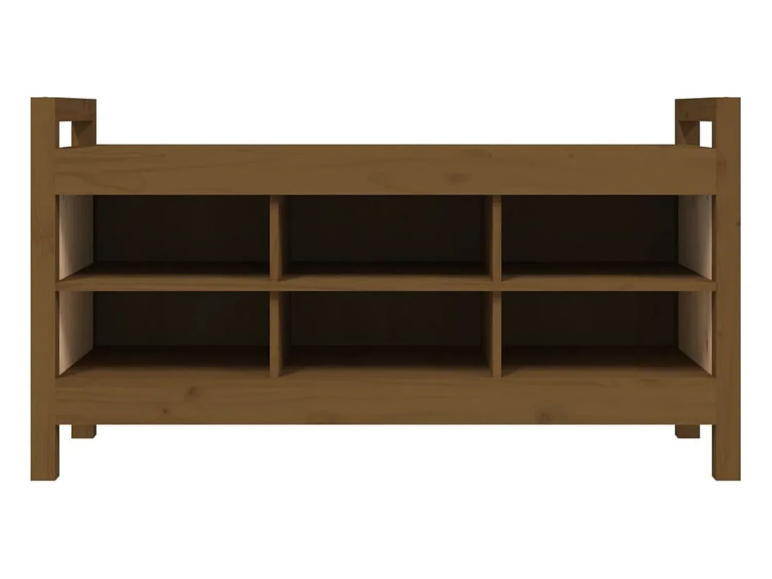 New Banco de corredor 110x40x60 cm pinho maciço mel PT723669 Castanho