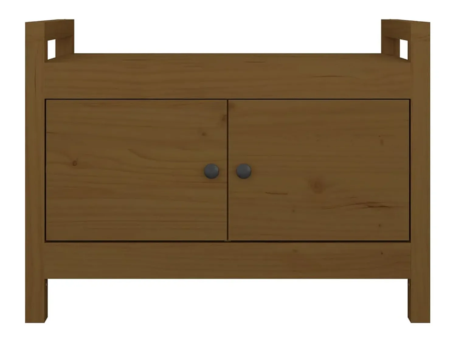 Móvel De Arrumação|Sapateira* Banco de corredor 80x40x60 cm pinho maciço mel PT380584 Castanho