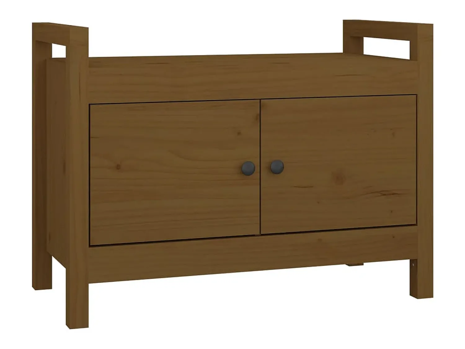 Sale vidaxl Banco de corredor 80x40x60 cm pinho maciço castanho mel Natural claro