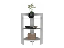 TuHome Banco de melamina Riga com 3 prateleiras , , 80.6 cm X 38.8 cm X 38.8 cm^ Mesa De Apoio