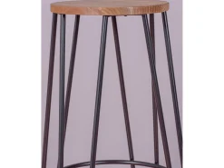 Banco|Nest Dream Banco Industrial em madeira de freixo (75cm) - Lisboa - Preto