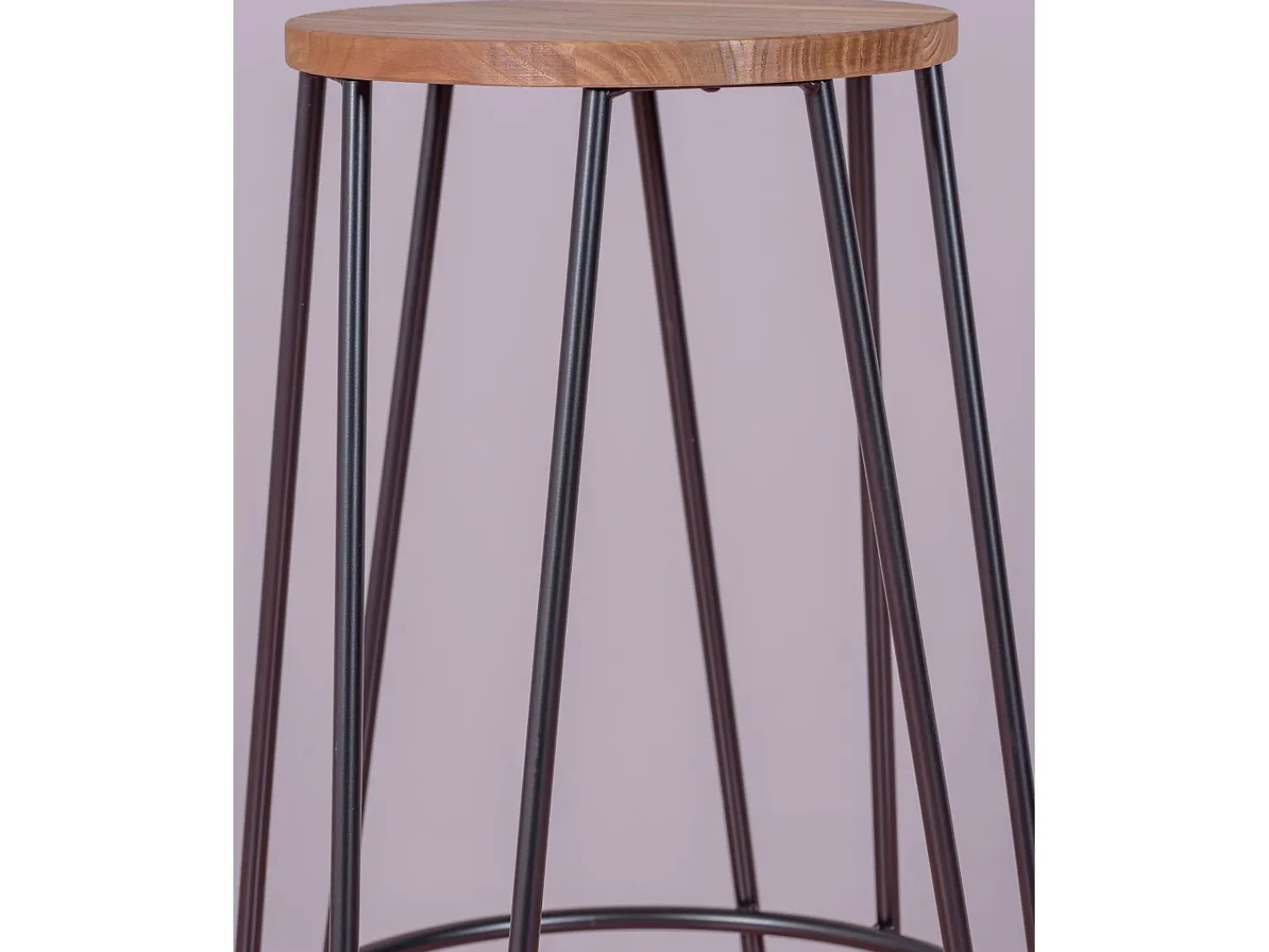 Banco|Nest Dream Banco Industrial em madeira de freixo (75cm) - Lisboa - Preto
