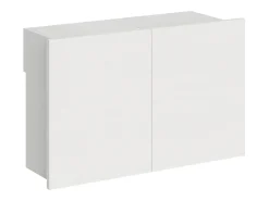 Consola|ITAMOBY Banco inferior extensível 26x72/300 cm Evolve Cinza Branca extensões internas Branco